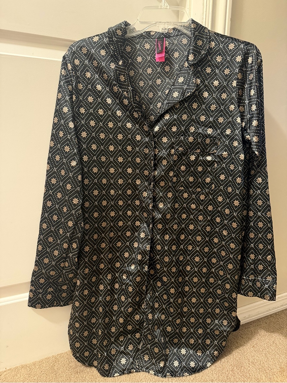 La SENZA Smooth Button-Up sleep shirt